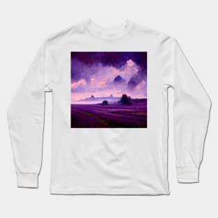 Lavander Field Long Sleeve T-Shirt